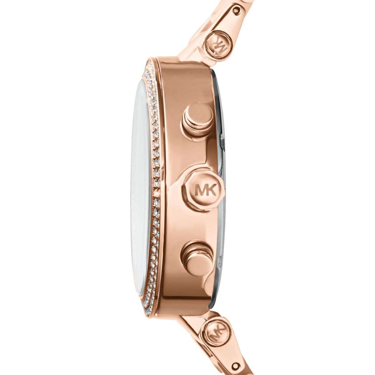 Michael Kors Parker Rose Gold Round Mixed Women's Watch - MK5896