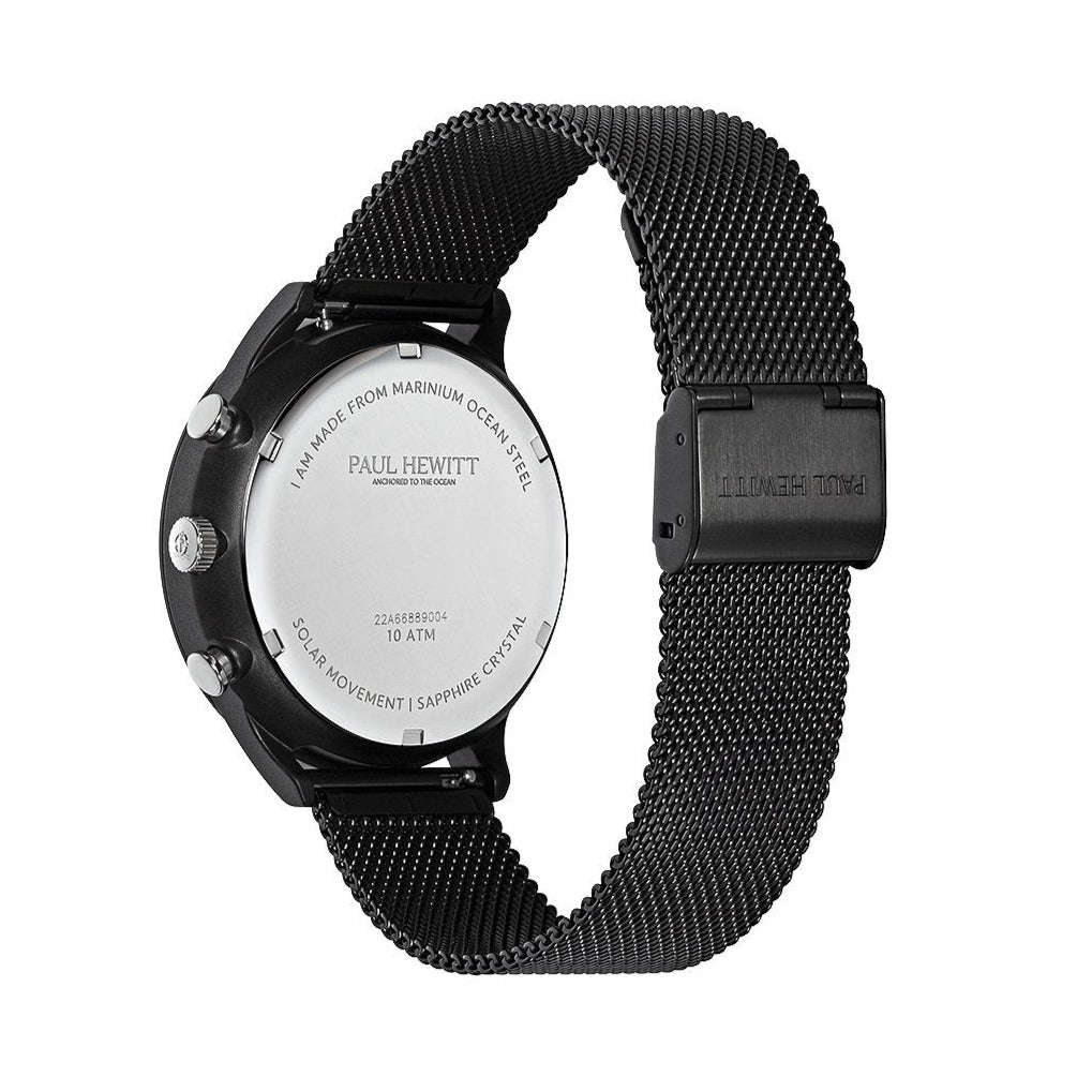 Paul Hewitt Chronograph Black Mesh Men's Watch | PH-W-0299