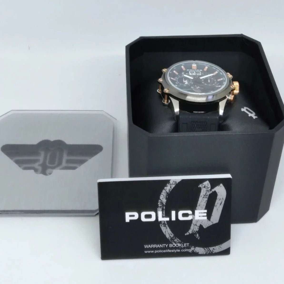 Police Luang Multi-Colour Dial Leather Analogue Men's Watch | PL16018JSTU13P