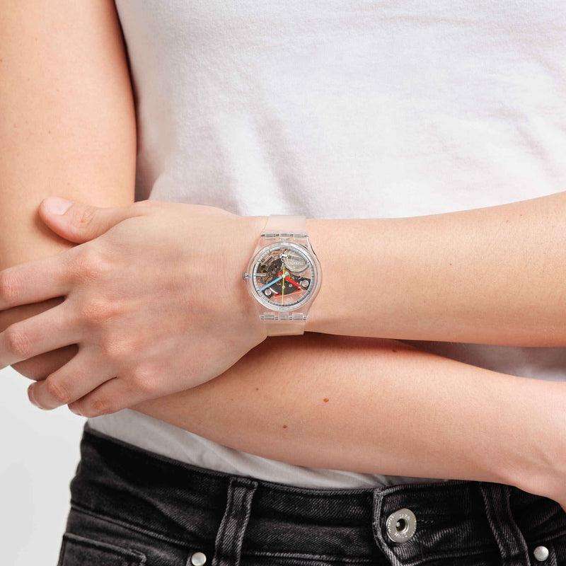 Swatch CLEARLY GENT Watch | SO28K100-S06