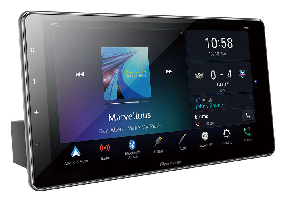 Pioneer DMH-ZF9350BT 9 Floating Single Din Touchscreen Apple CarPlay/Android Auto/Alexa ...