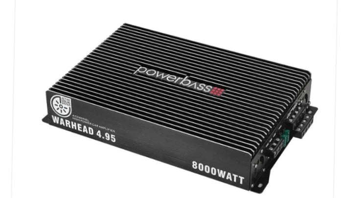 Powerbass WARHEAD4.95 8000W 4-Channel Amplifier