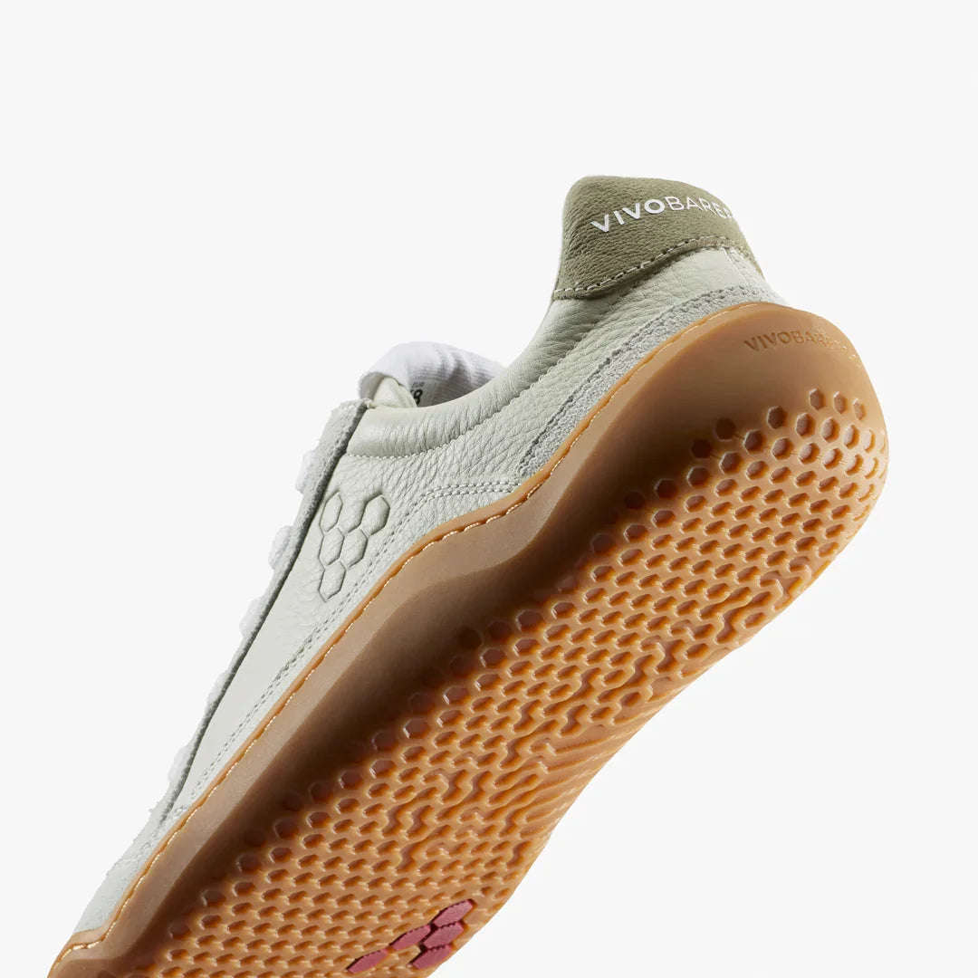 Vivobarefoot Gobi III Sneaker Leather Womens Limestone Dusty Green