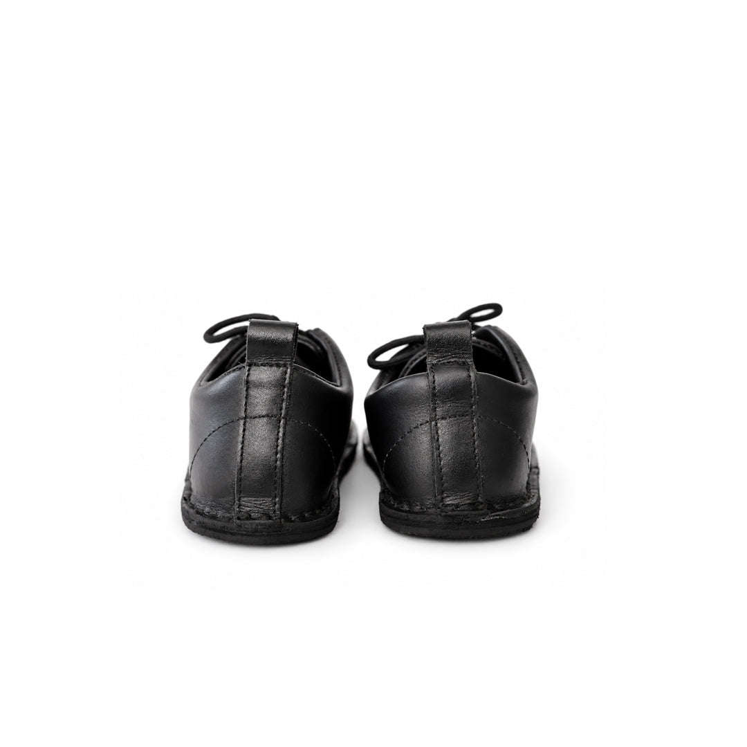 Common Tread Kids Lace-up School Shoe Black