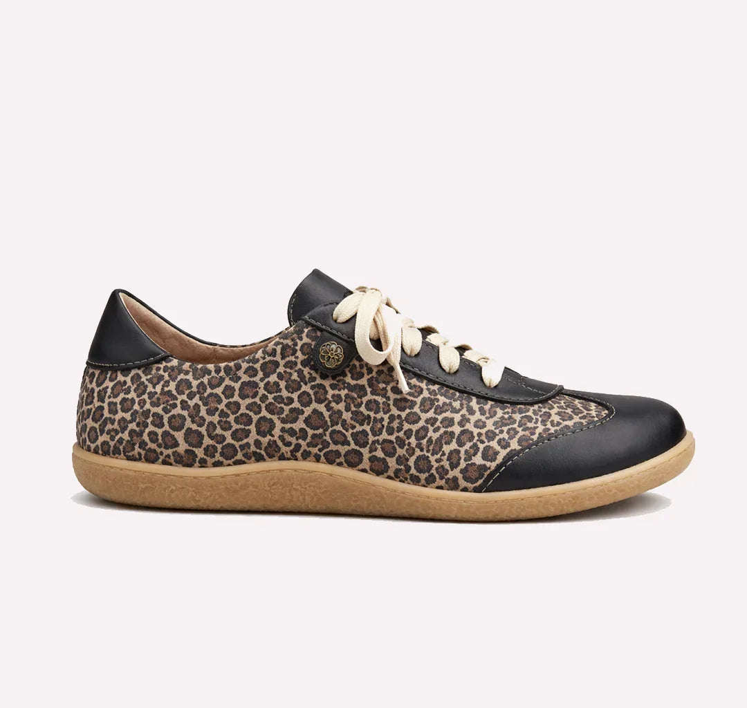 Esthe Wing Tip Unisex Barefoot Sneaker Black Satin