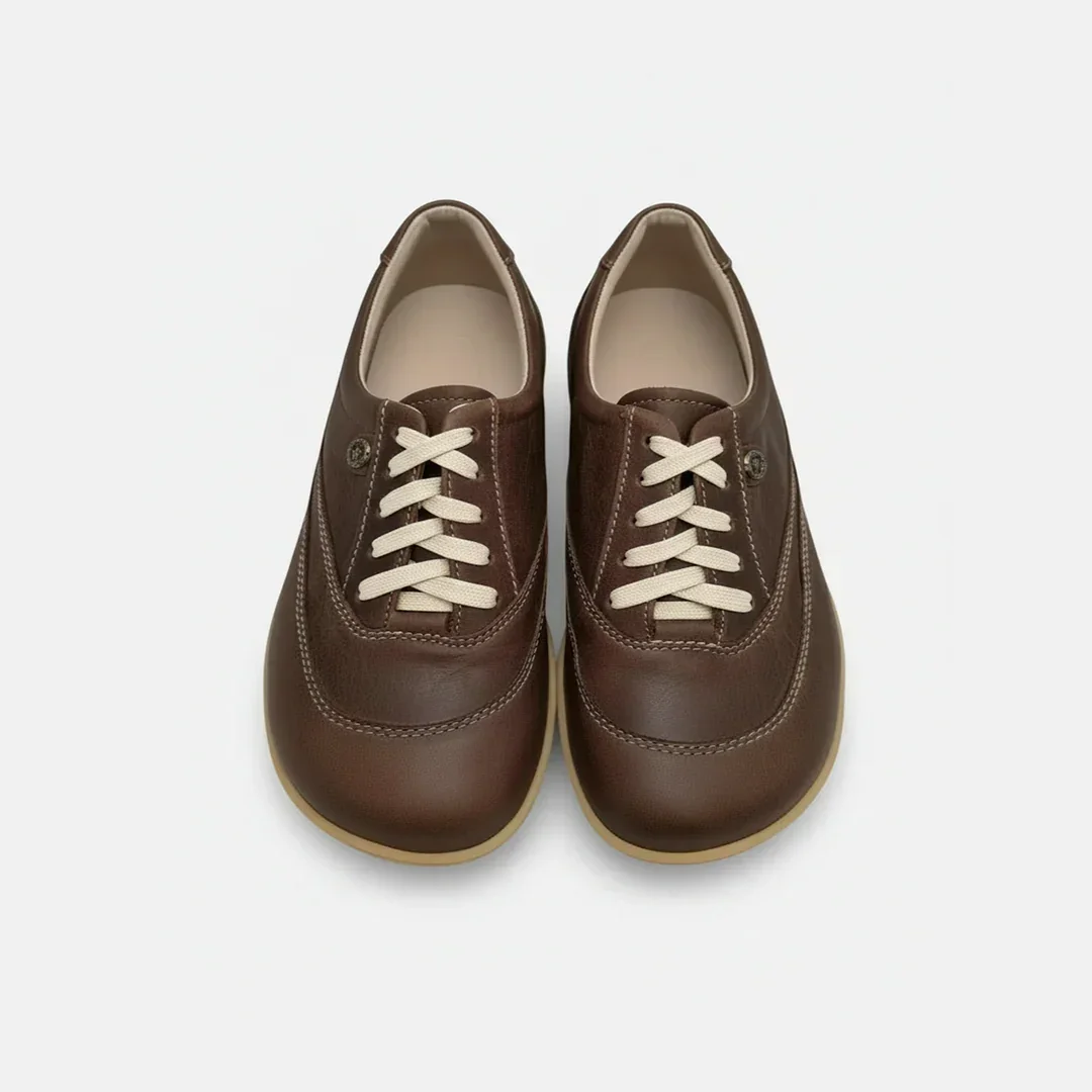 Esthe UTip Brown Diesel Unisex Leather Sneaker