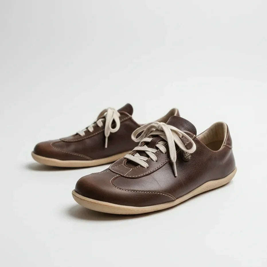 Esthe UTip Brown Diesel Unisex Leather Sneaker