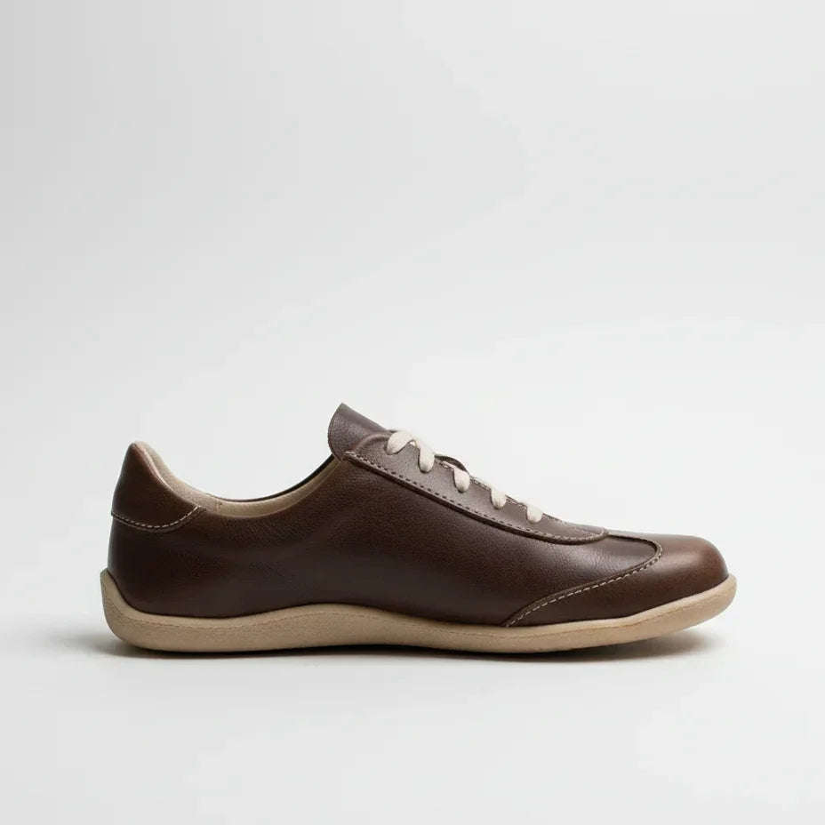 Esthe UTip Brown Diesel Unisex Leather Sneaker