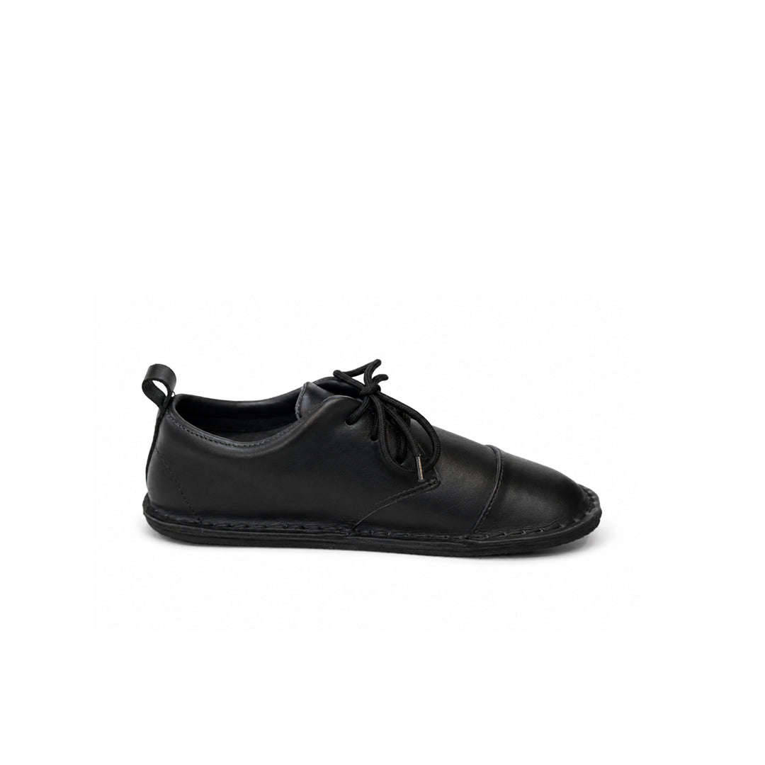 Common Tread Kids Lace-up School Shoe Black