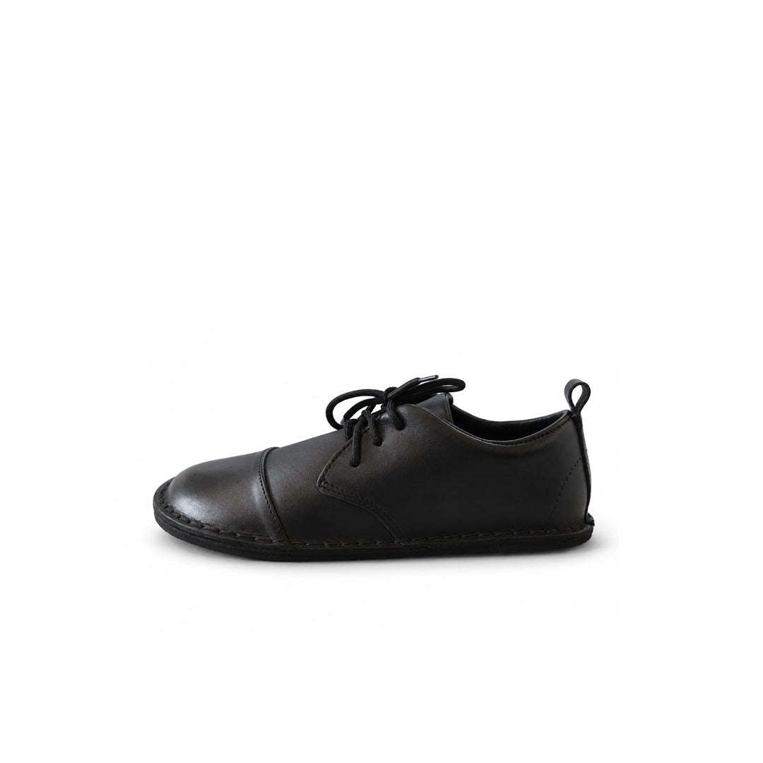 Common Tread Kids Lace-up School Shoe Black