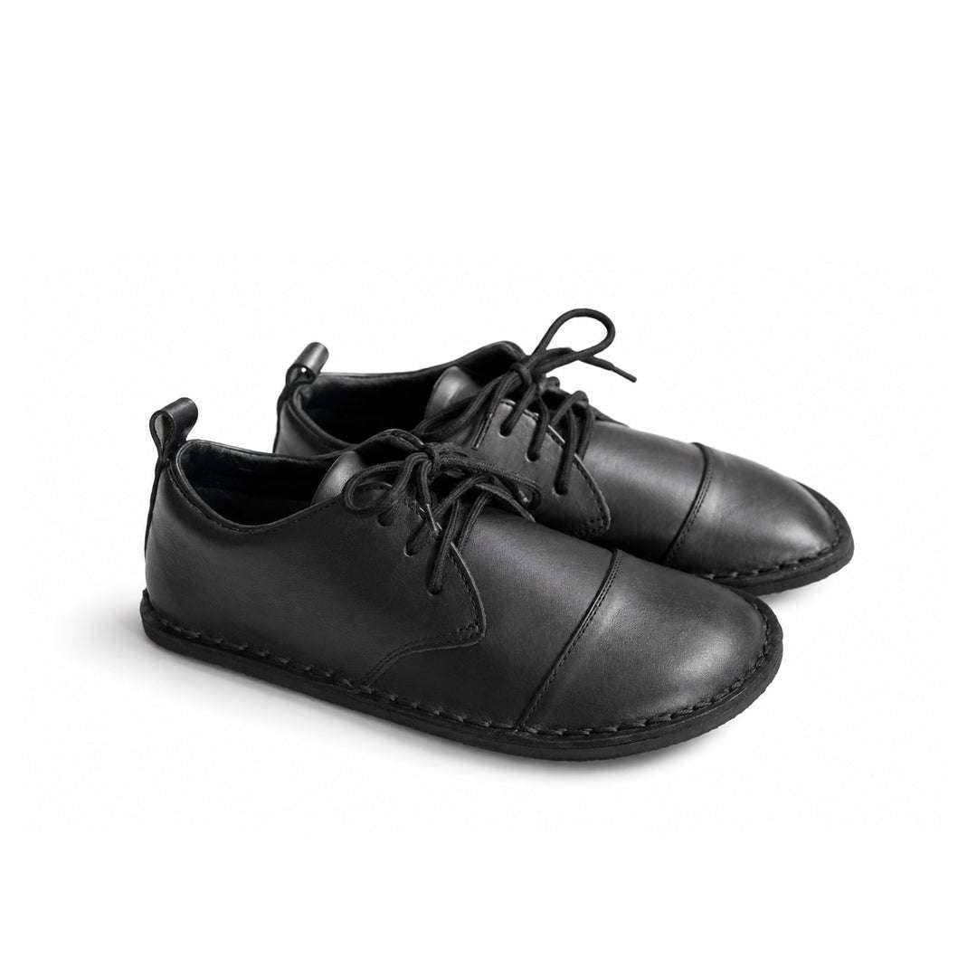 Common Tread Kids Lace-up School Shoe Black