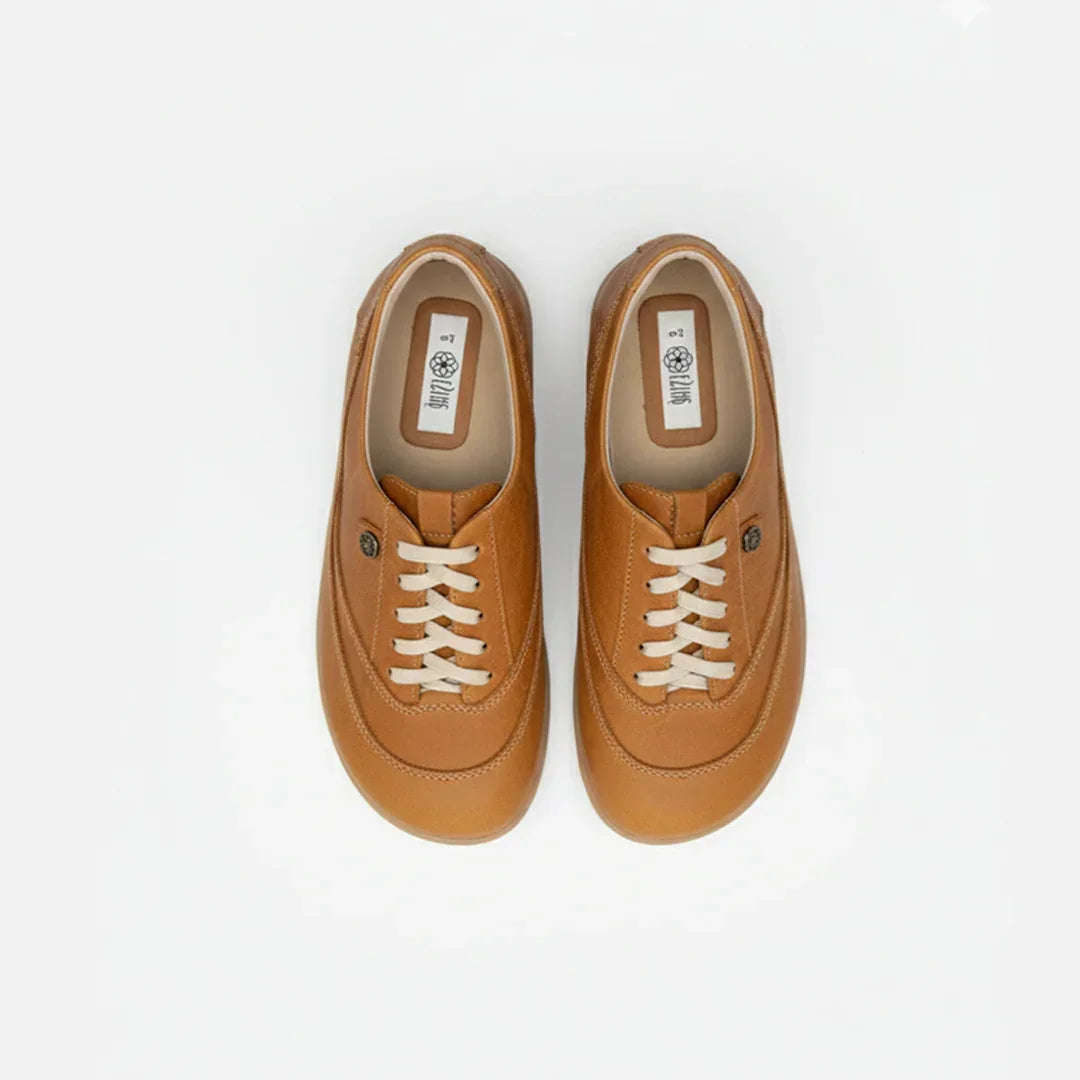 Esthe UTip Toffee Unisex Leather Sneakers