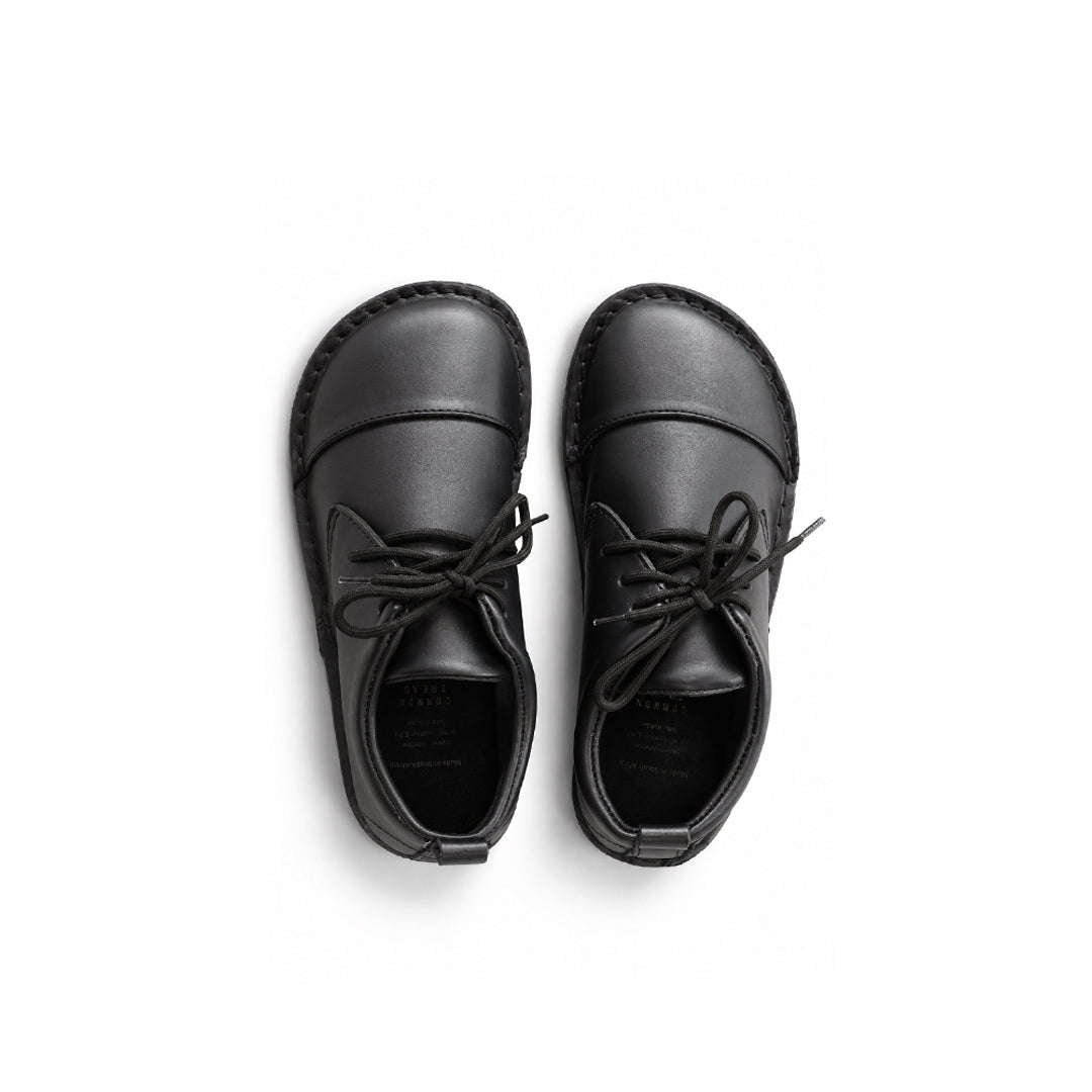 Common Tread Kids Lace-up School Shoe Black