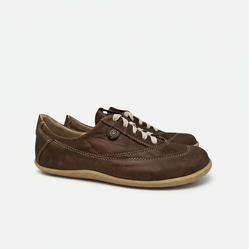 Esthe UTip Brown Diesel Unisex Leather Sneaker