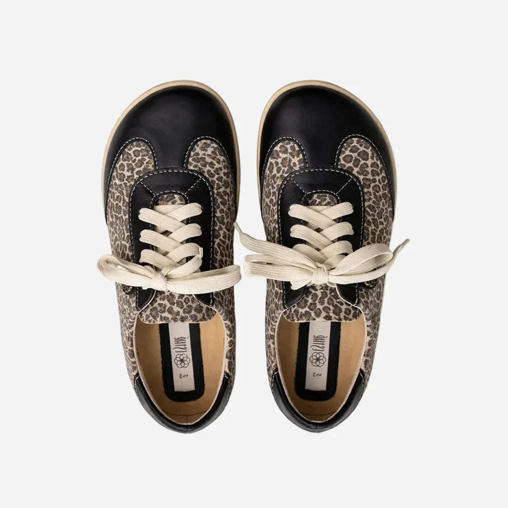 Esthe Wing Tip Unisex Barefoot Sneaker Black Satin