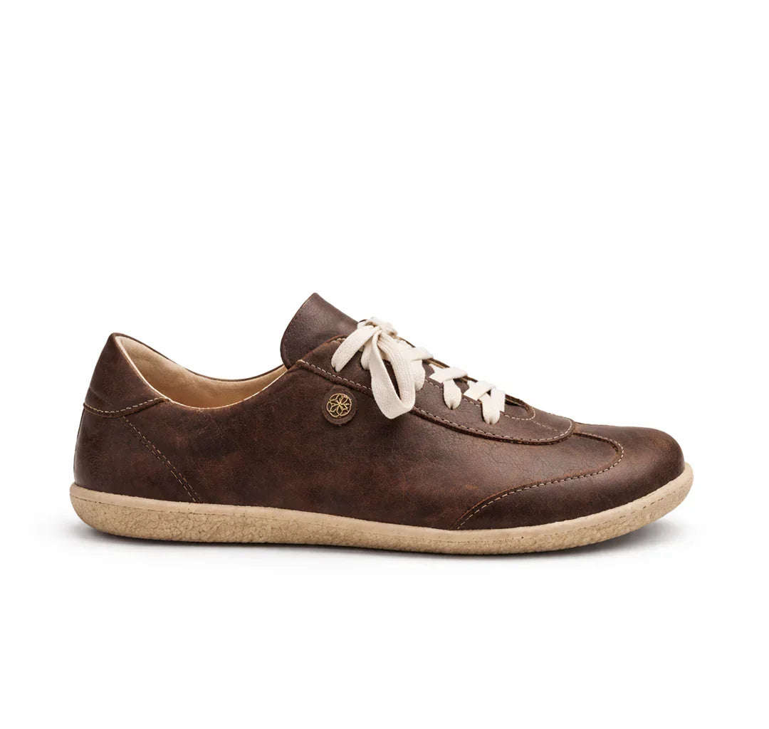 Esthe Wing Tip Unisex Barefoot Sneaker Matt Brown