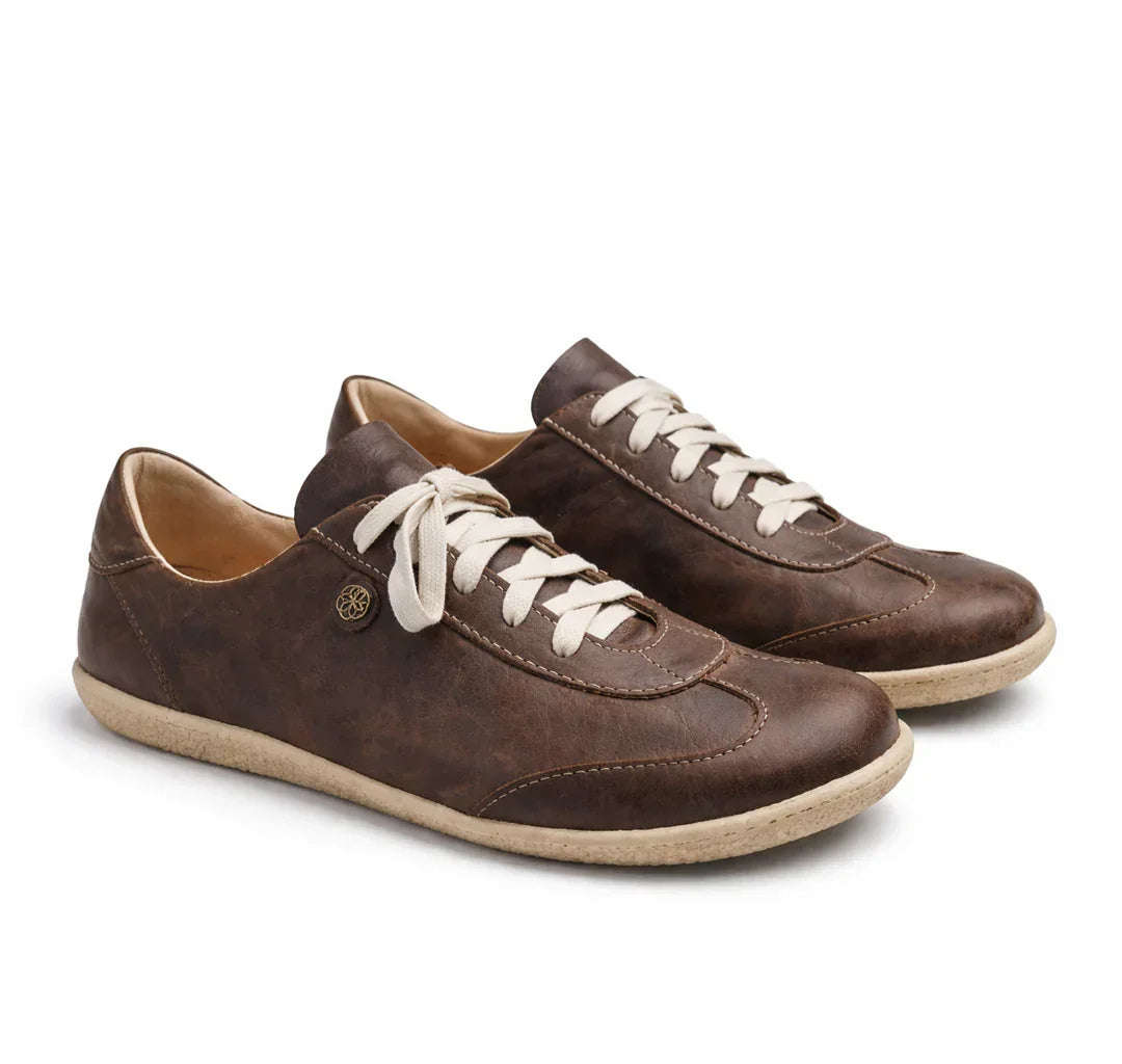 Esthe Wing Tip Unisex Barefoot Sneaker Matt Brown