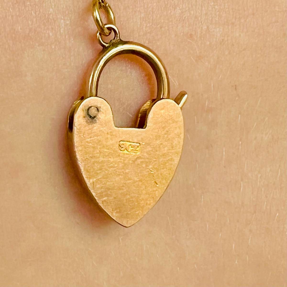 Victorian Heart Lock Pendant c.1890