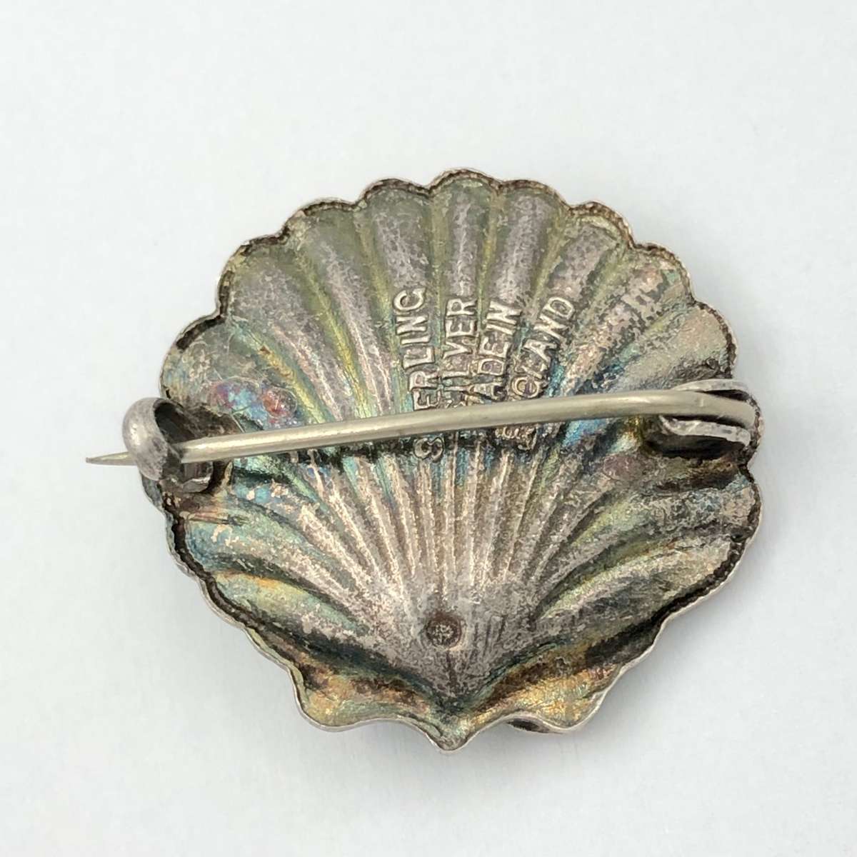 Vintage Silver and Enamel Sprite Brooch