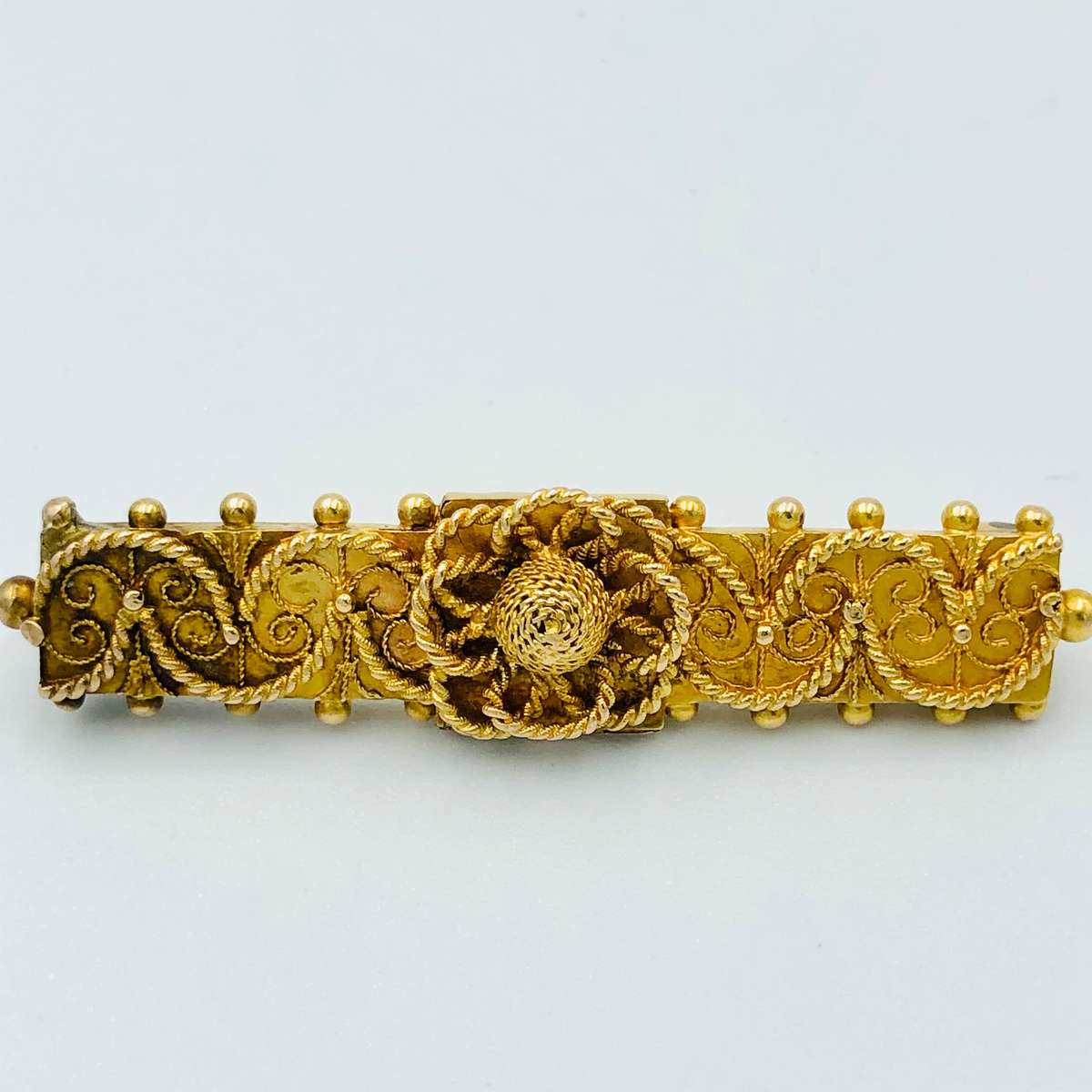 Antique Victorian Etruscan Brooch