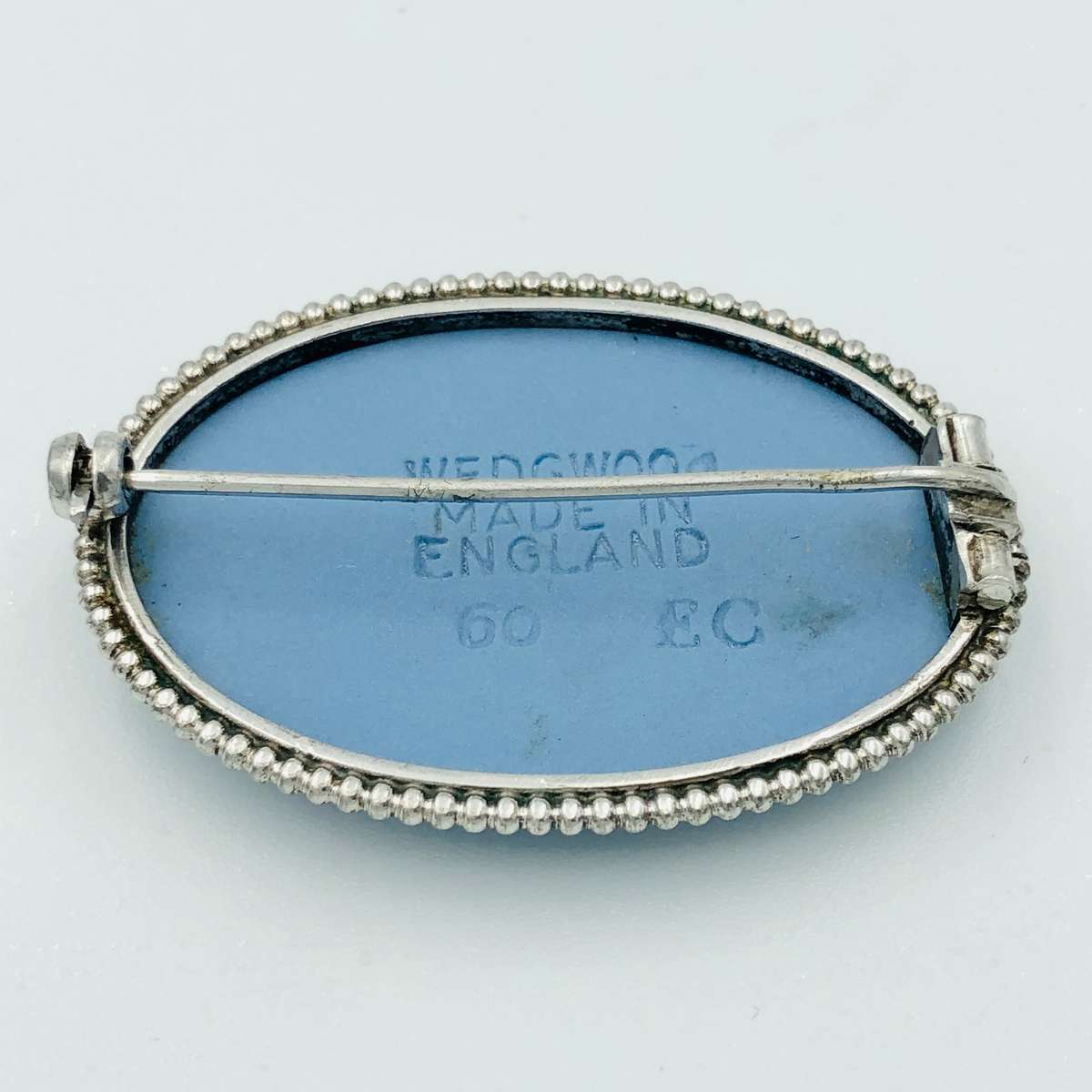 Antique Silver Wedgwood Brooch, c1900