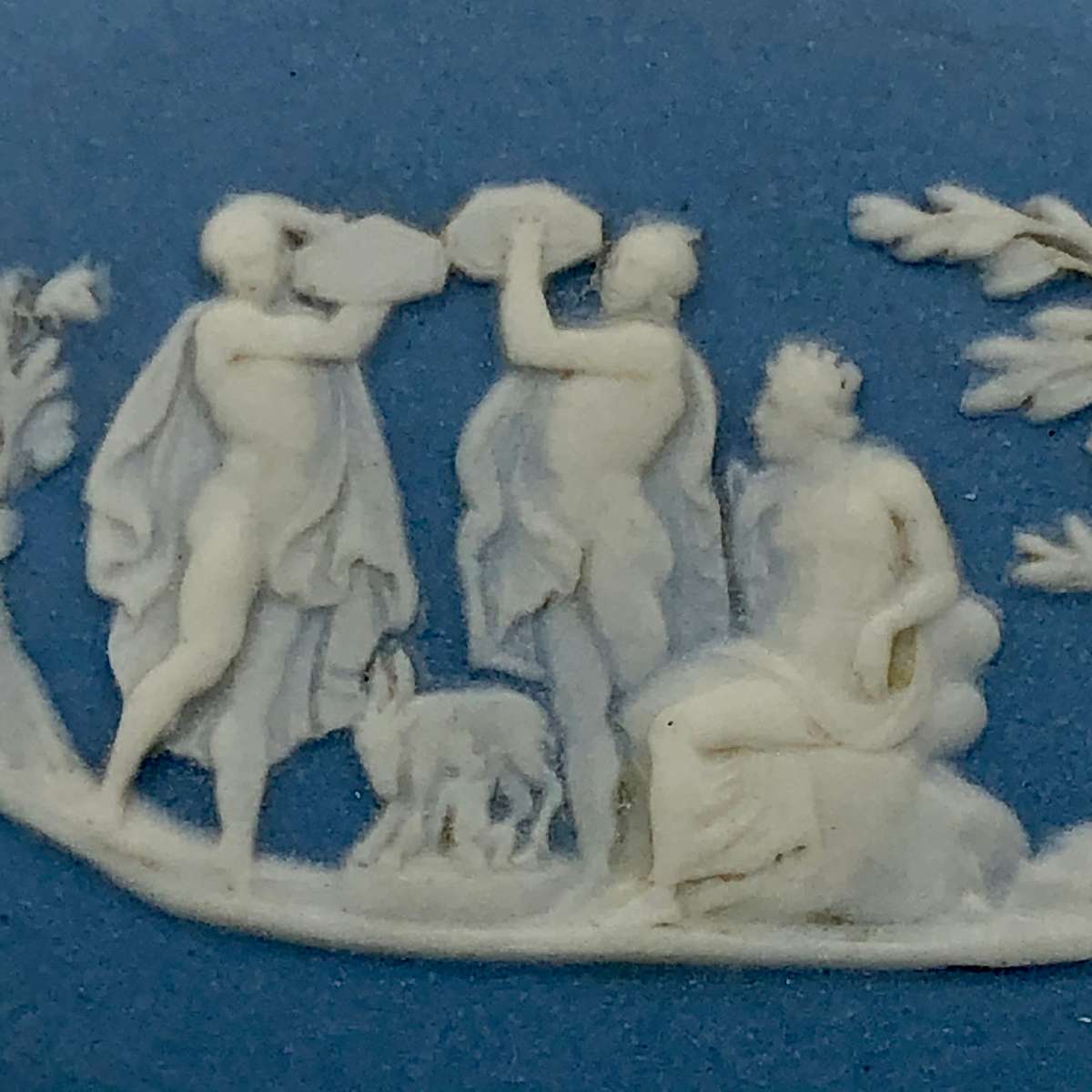 Antique Silver Wedgwood Brooch, c1900