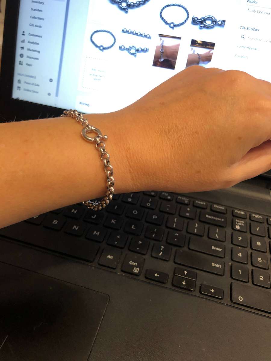 Silver Belcher Bracelet