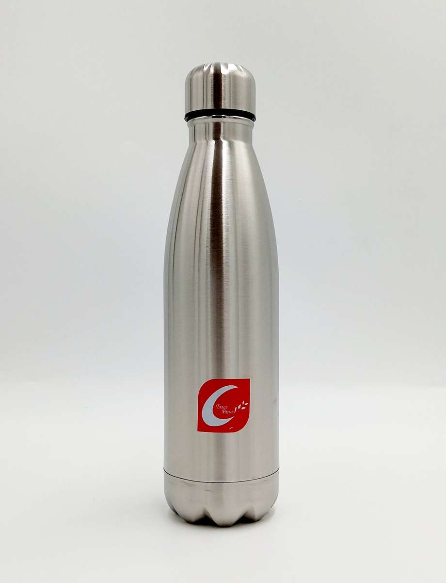 Hot cold water bottle - Stainless steel / 500ml