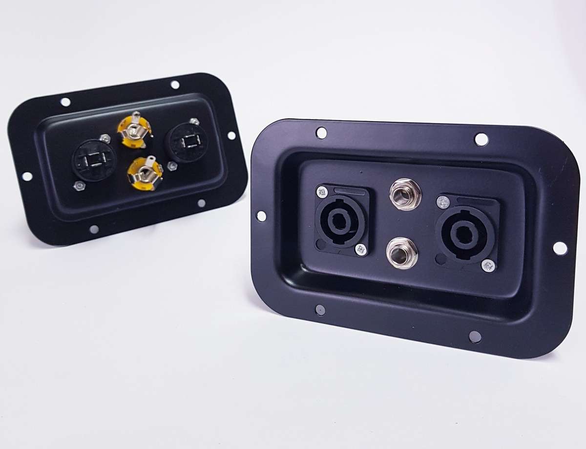 Speakon + Jack Plug Plate (2Xeach Plug)