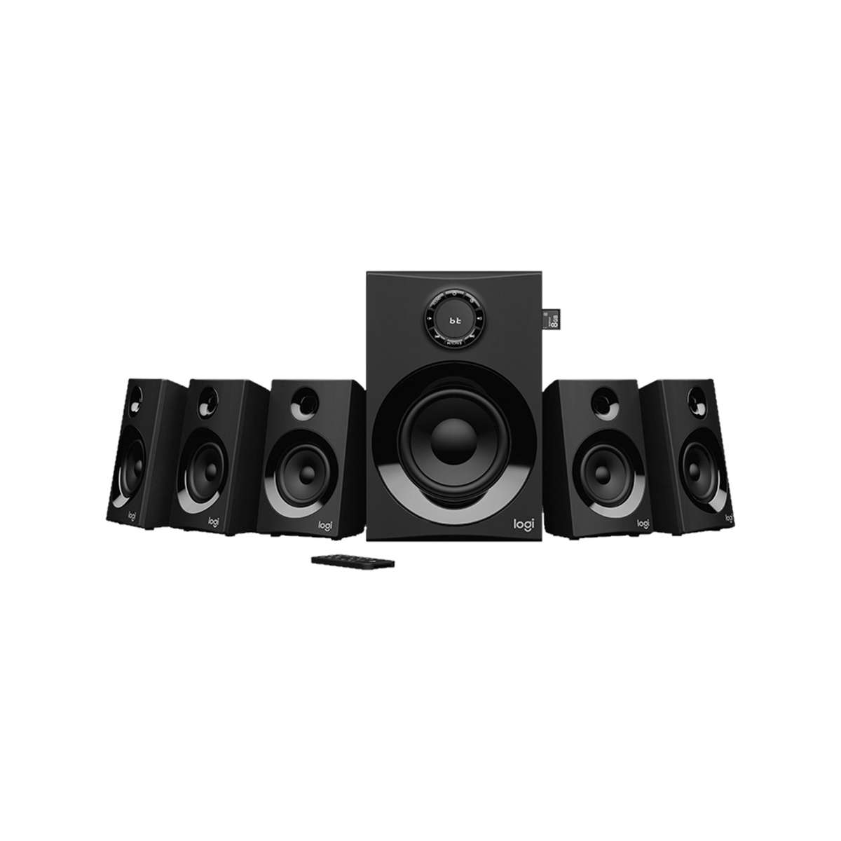 LOGITECH - Z607 5.1 SURROUND SOUND SPEAKER SYSTEM WITH BLUETOOTH, BLACK