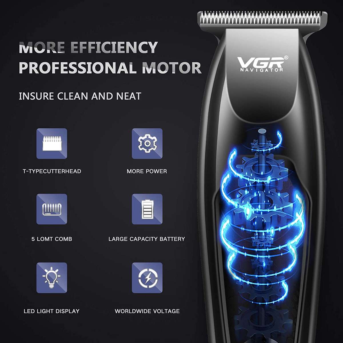 VGR Professional Grooming Hair Trimmer