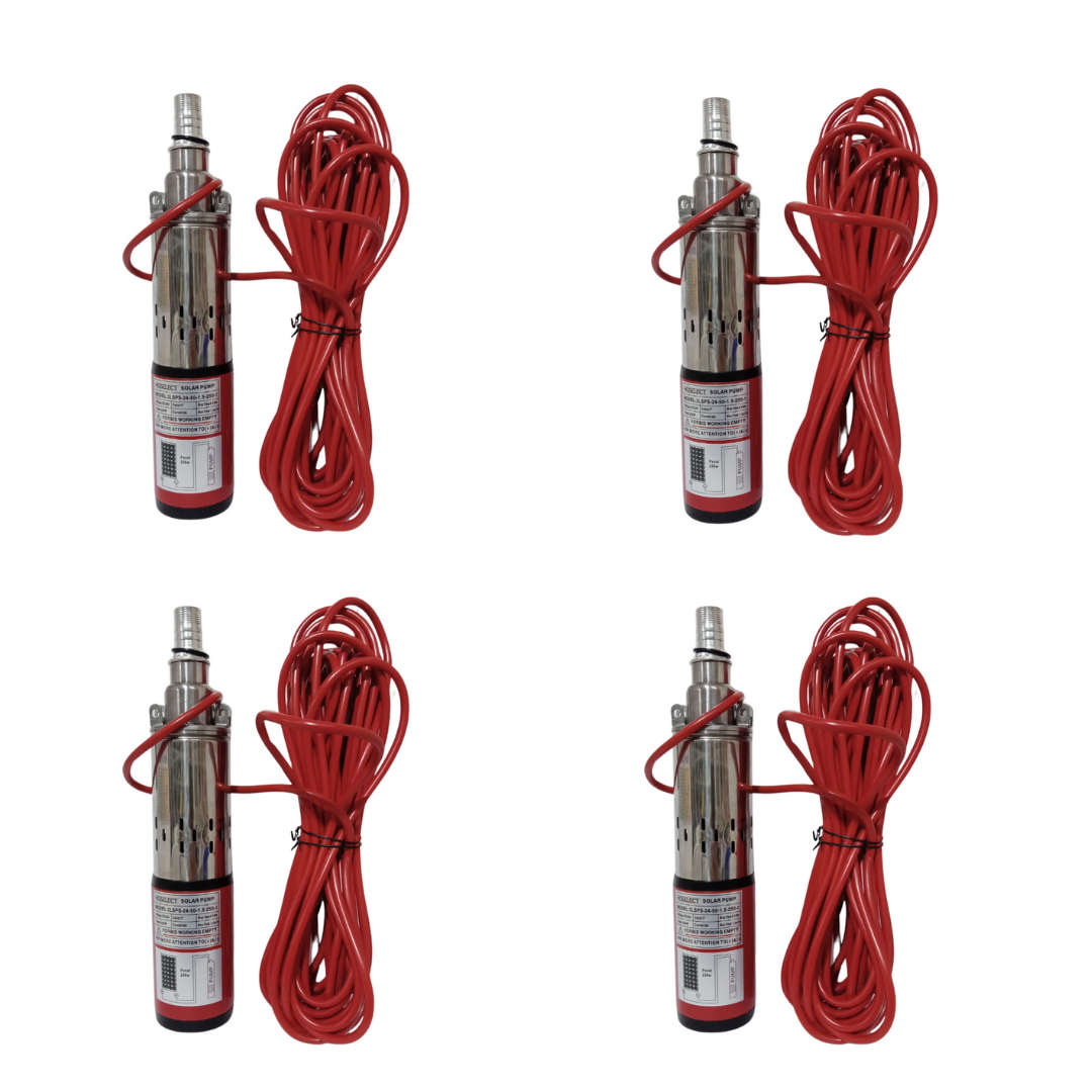 4x Solar Borehole Pumps 50m 24v