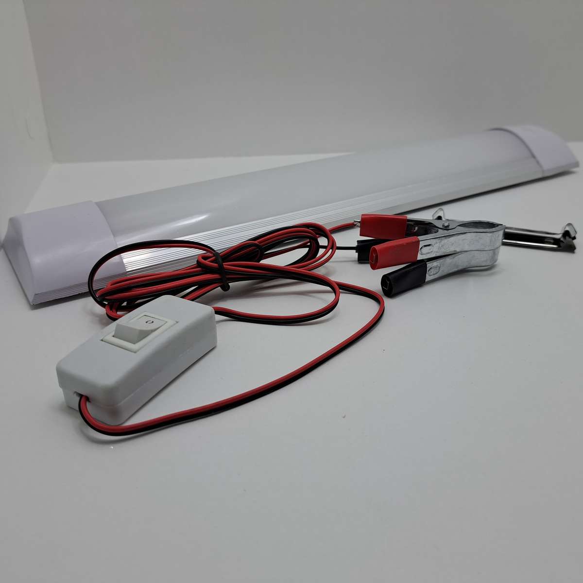 12v LED Tubelight with Switch 370mm