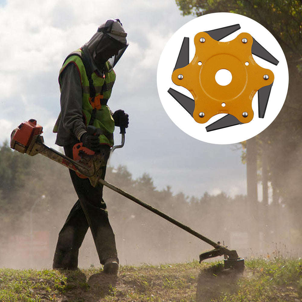 Universal Grass Trimmer | With 6 teeth steel head - Red