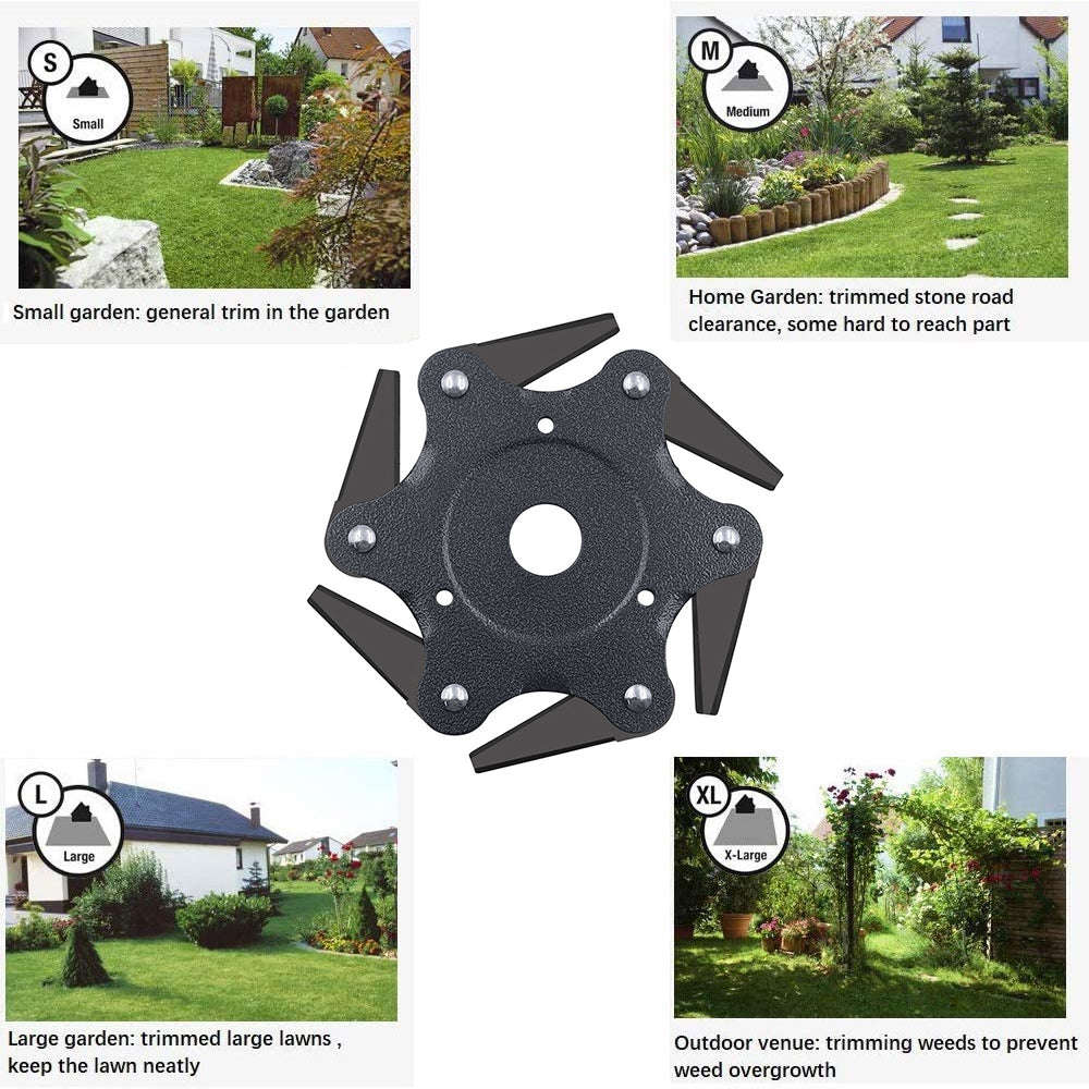 Universal Grass Trimmer | With 6 teeth steel head - Red