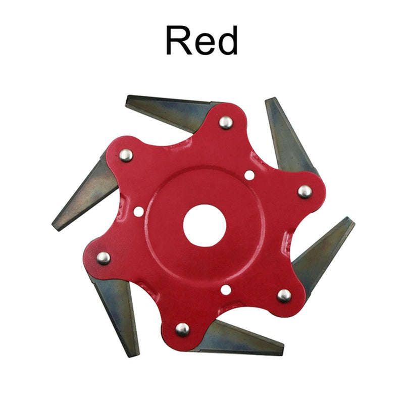 Universal Grass Trimmer | With 6 teeth steel head - Red