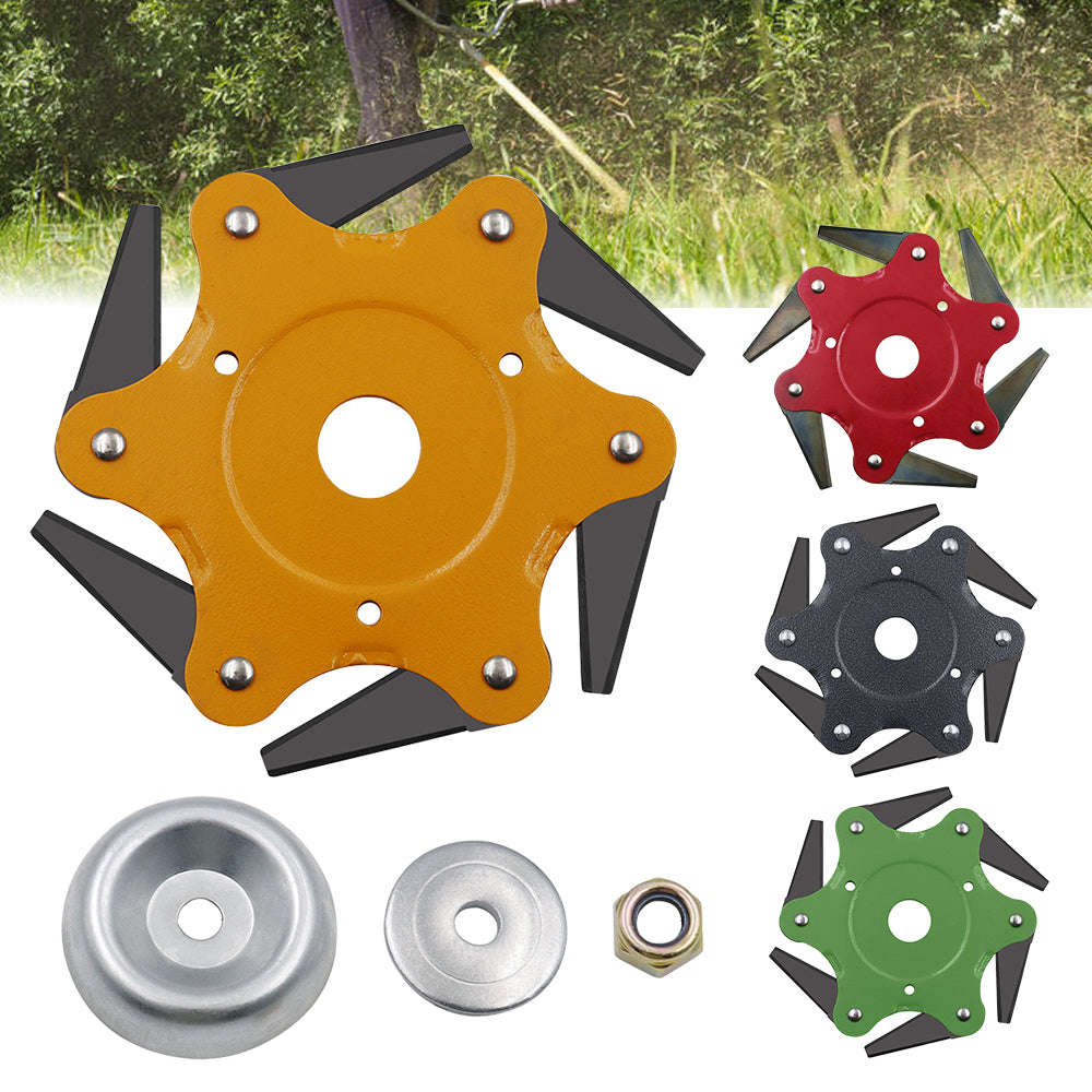 Universal Grass Trimmer | With 6 teeth steel head - Red