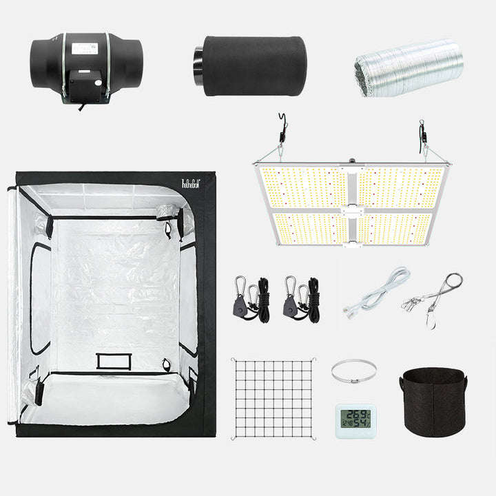 ! 400W LED Panel Light & 150*150*200cm Grow Tent Kit   ...