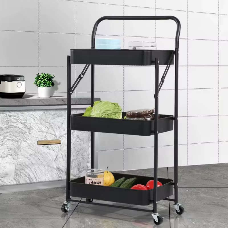 Nu Dekor - 3 Tier Multifunctional Kitchen Storage Trolley Rack