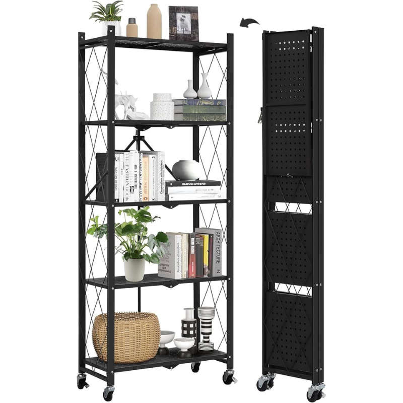 Nu Dekor - 5 Tier Foldable Storage Organizer Rack