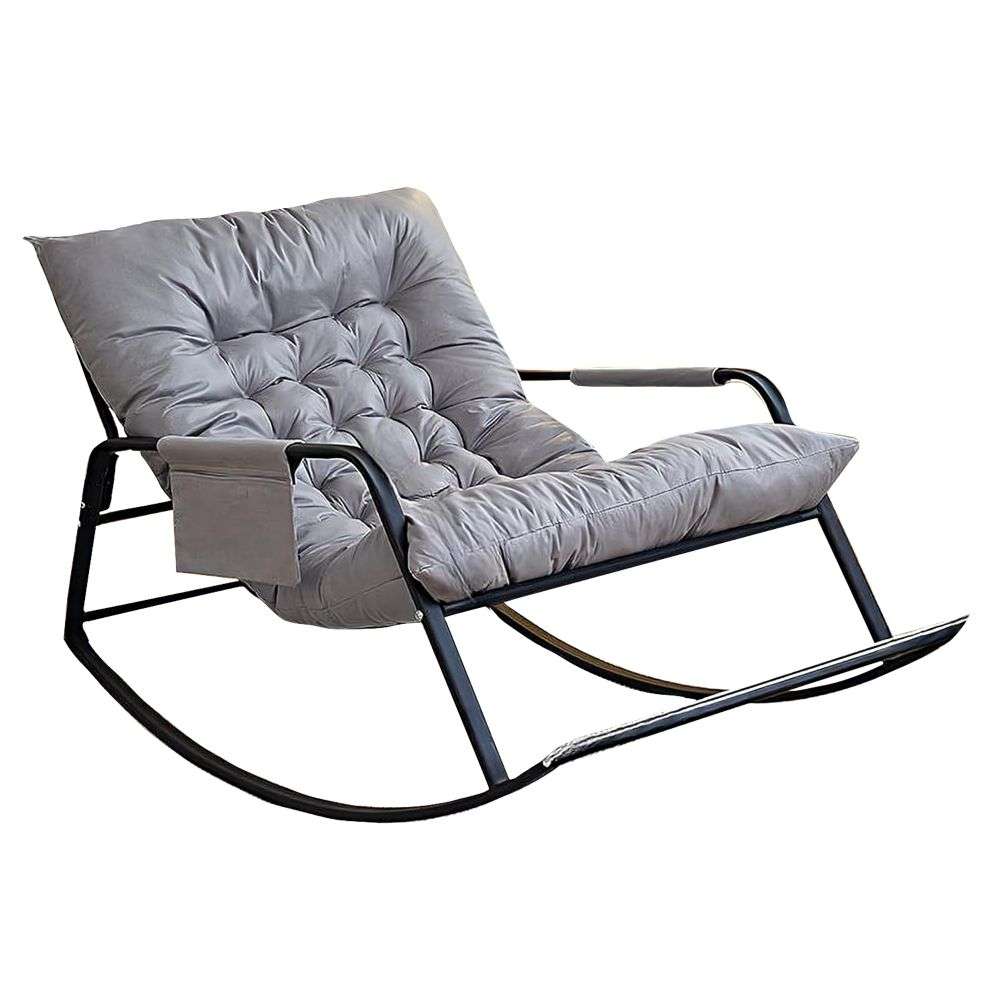 Relaxing Rocking Chair with Adjustable Backrest