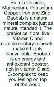 Baobab Fruit - Mega Multi-Mineral (Pre-biotic Anti-oxidant) - 90 Gel Capsules