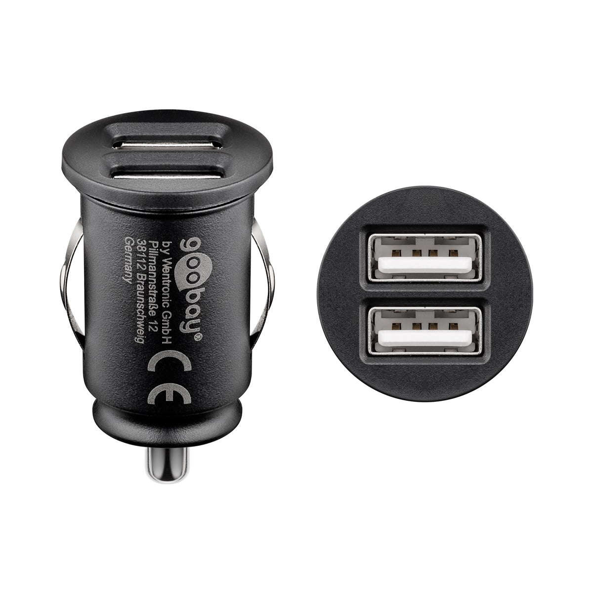 Goobay Dual-USB 12W Car Charger