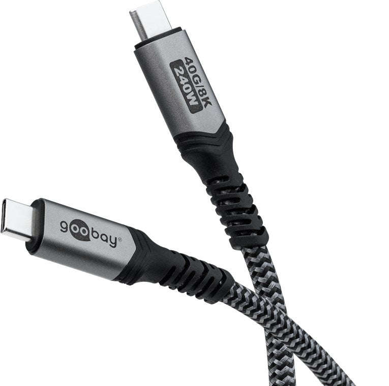 Goobay USB-C USB4 1m 240w 5A 40 Gbit/s Cable