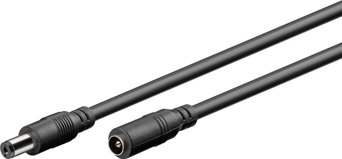 Goobay DC Extension Cable 5.5 x 2.1mm - Black