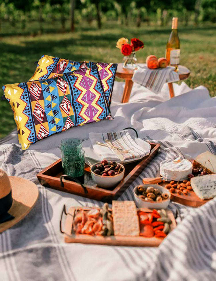 46x29cm Inflatable Hyacinth Camping Pillow / Headrest - Set of 2 FX-8870-A