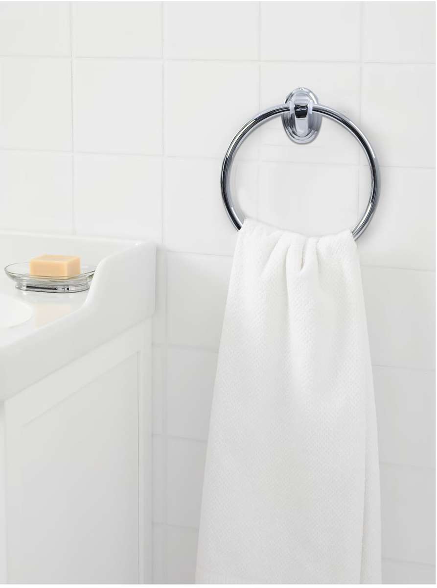 LMA 6 Piece Chrome and Frosted Glass Accessory Set