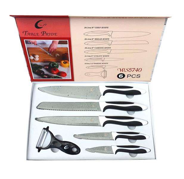 Stainless Steel 6 Piece Knife Set