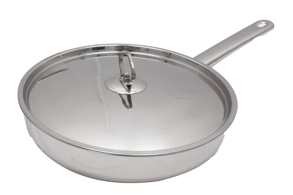 15 Piece Stainless Steel Layered Heavy Bottom Cookware Set -Polished Finish