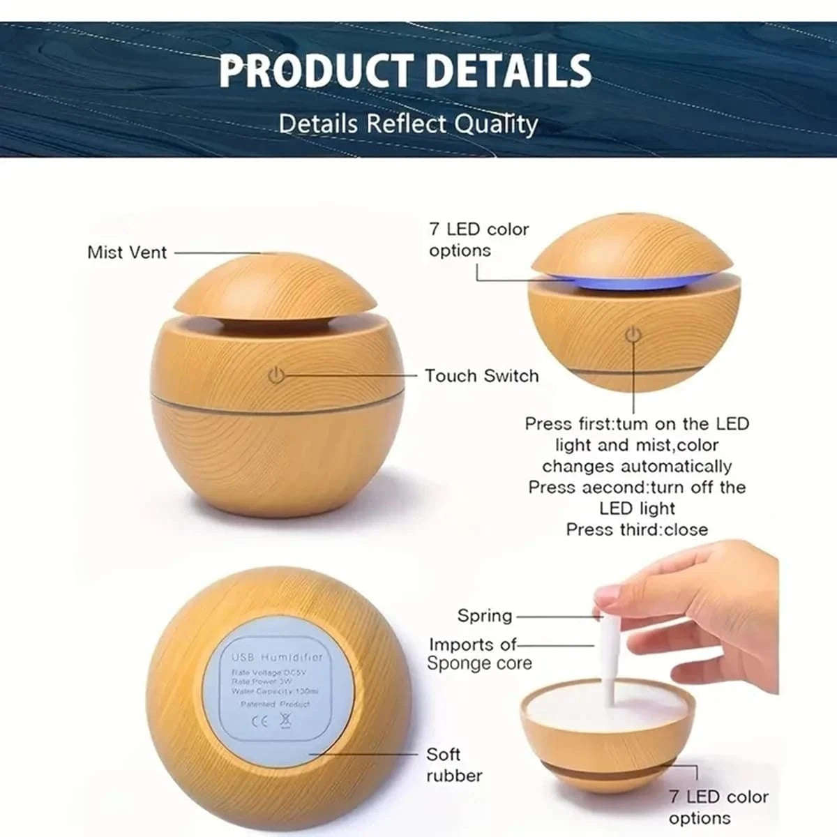 ULTRASONIC AROMA HUMIDIFIER